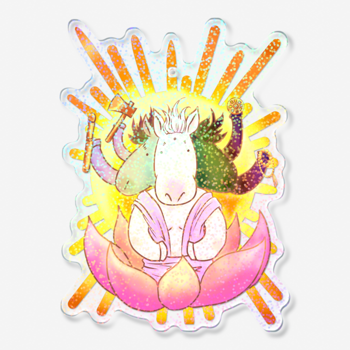 ホログラムアクリルキーホルダー - 100 × 100mm