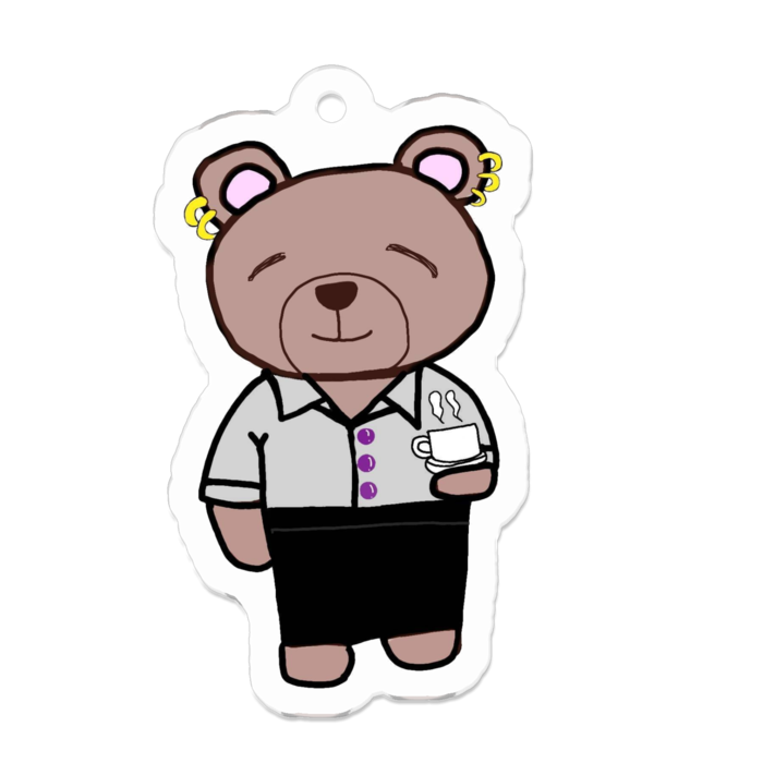 アクリルキーホルダー - 50 x 50 (mm)