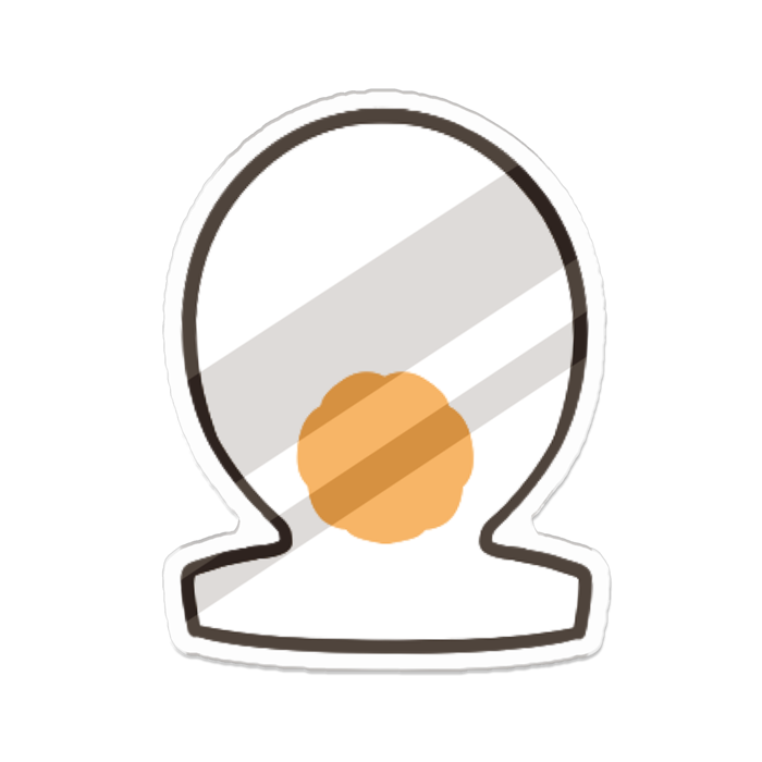 アクリルバッジ - 70 x 70 (mm)