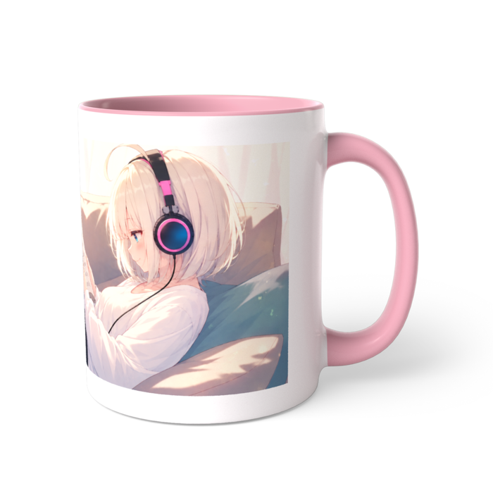 ツートンカラーマグカップ - 直径 8.2cm / 高さ 9.5cm