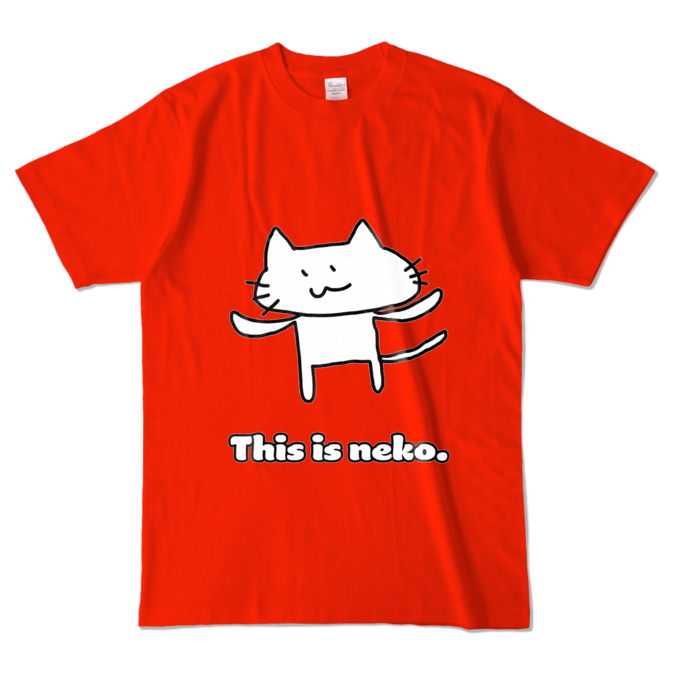 カラーTシャツ - L - レッド (濃色)