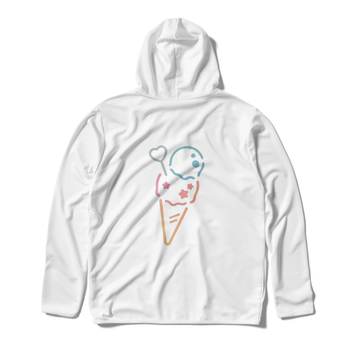 ジップパーカー - L - ホワイト