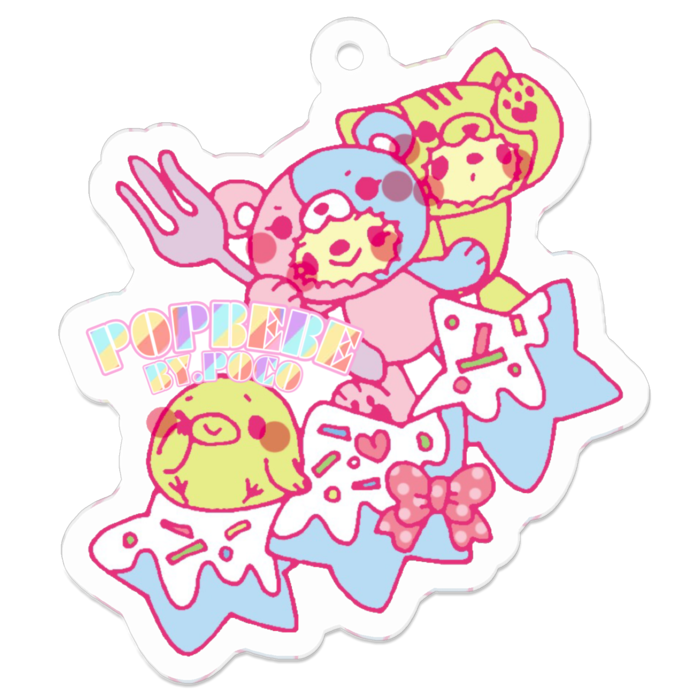 アクリルキーホルダー - 50 x 50 (mm)