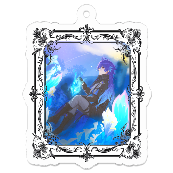 ①黒枠フリンズアクリルキーホルダー - 