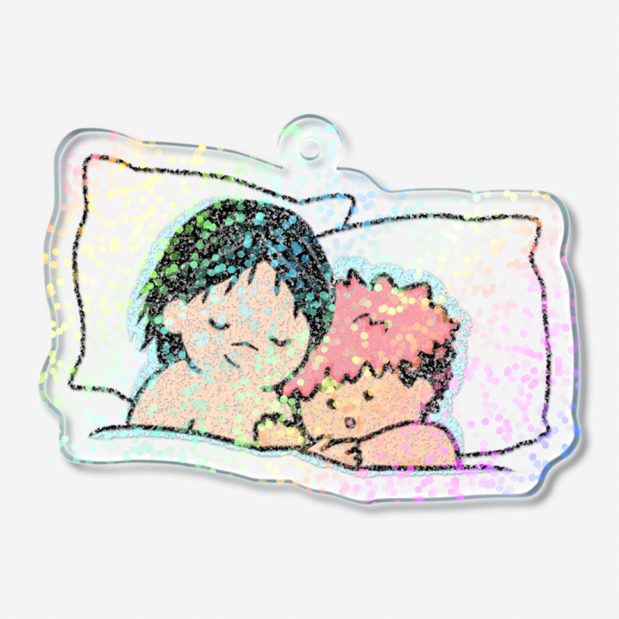 ホログラムアクリルキーホルダー - 50 × 50mm
