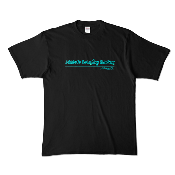 ロゴ入りカラーTシャツ - XL - ブラック (濃色)(1)
