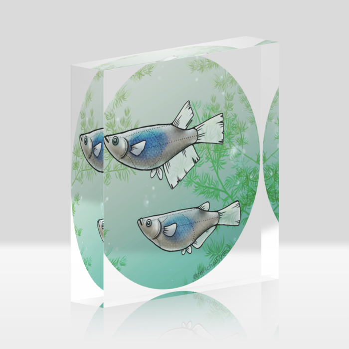 深海　ー　クリア／100x100mm