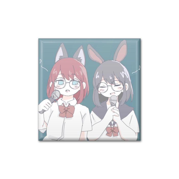 缶バッジ - 四角形40mm