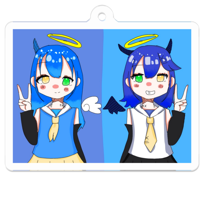 アクリルキーホルダー - 50 x 50 (mm)