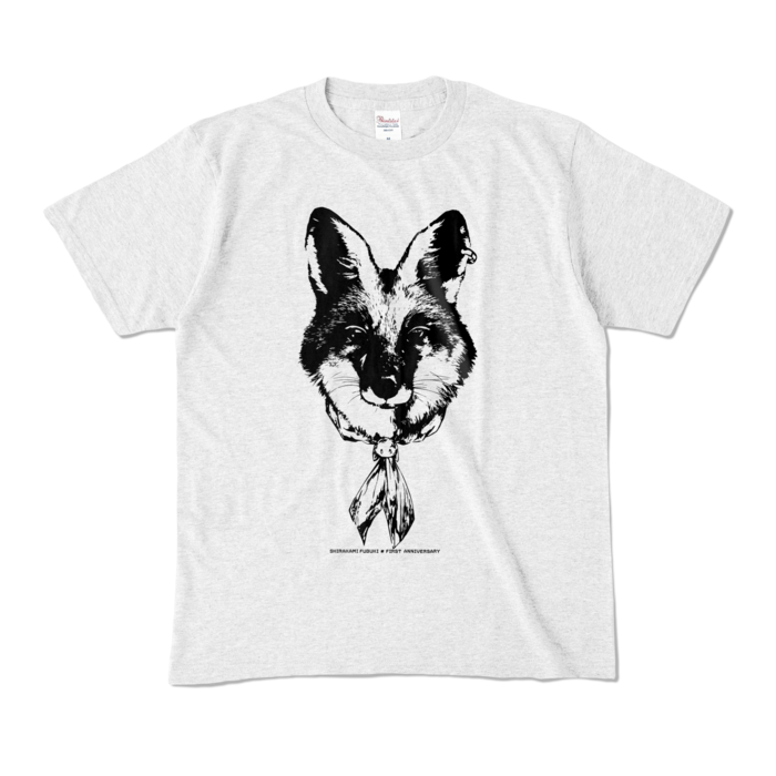 カラーTシャツ(淡色) - M - 正面 - アッシュ