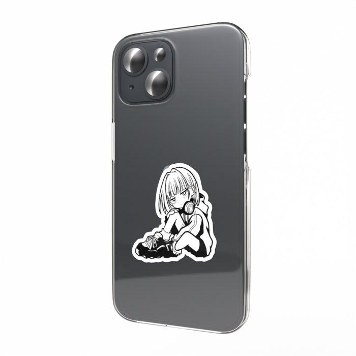 スマホステッカー -モノクロ