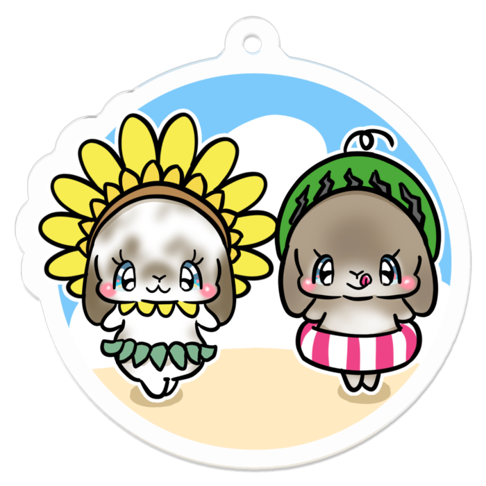 アクリルキーホルダー - 50 x 50 (mm)