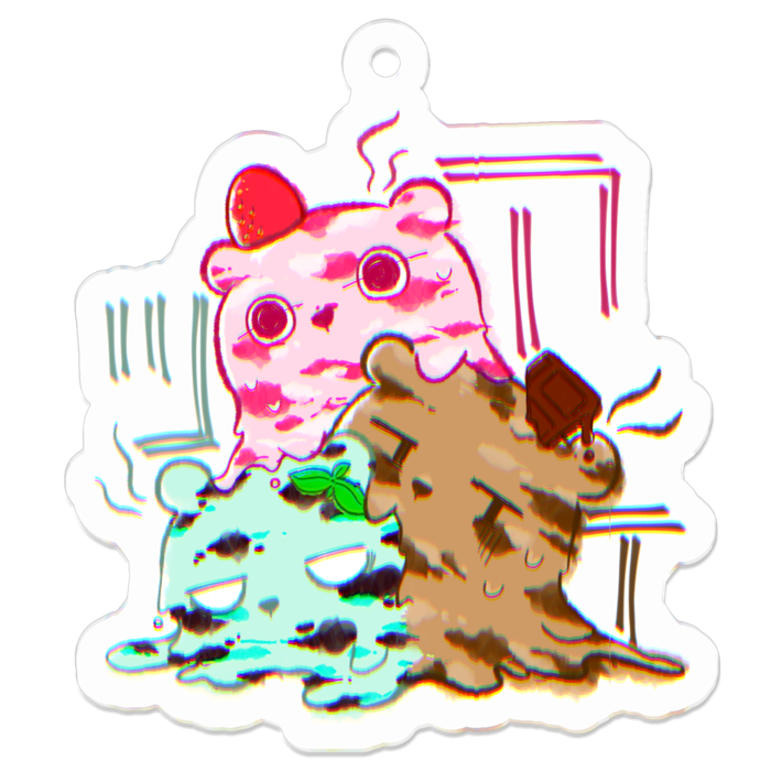 アクリルキーホルダー - 50 x 50 (mm)