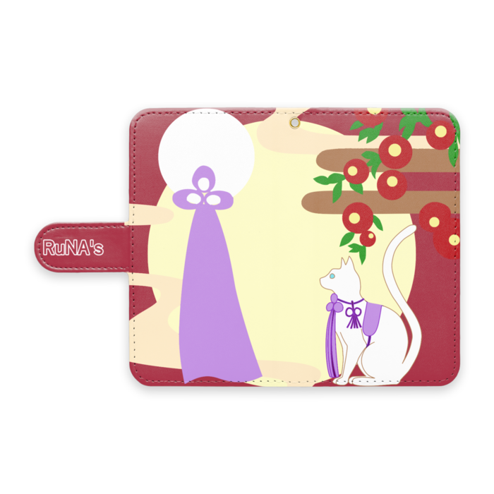 手帳型Androidケース - S - ストラップ穴 あり