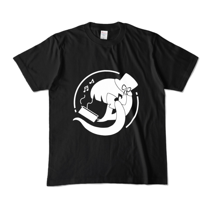 カラーTシャツ - M - ブラック(白ロゴ)
