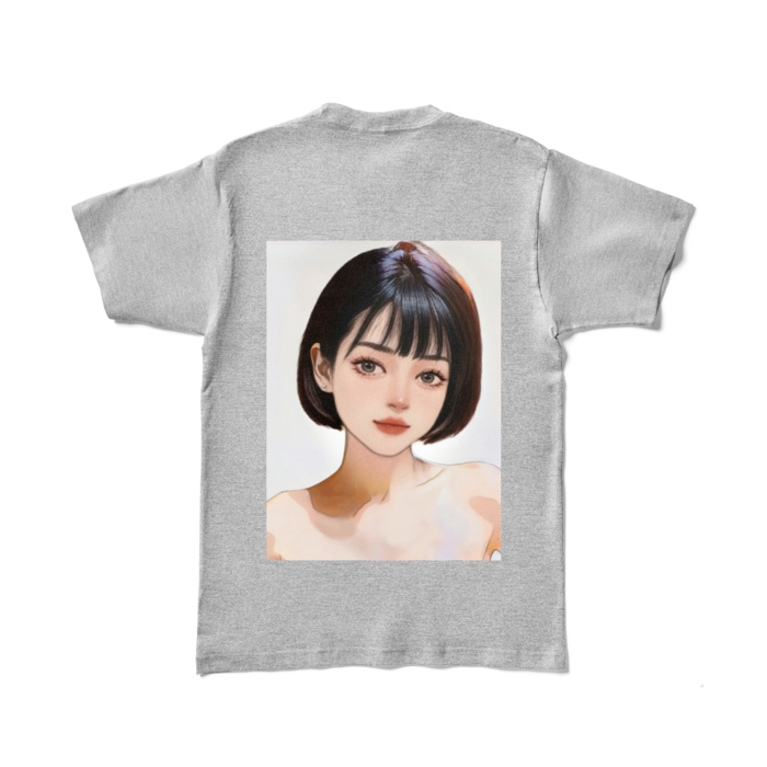 カラーTシャツ - L - 杢グレー (濃色)