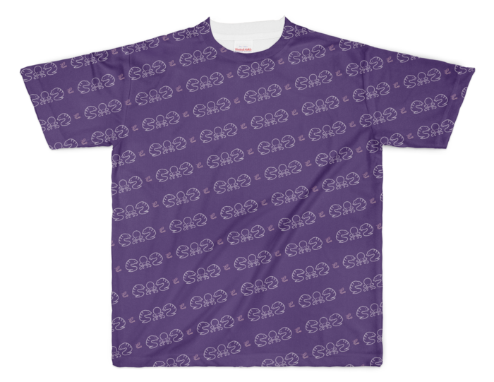 フルグラフィックTシャツ - XL - 両面印刷/パープル