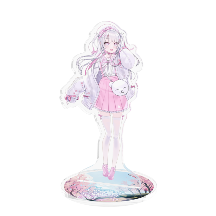 制服桜衣装(キービジュアル)アクリルフィギュア - 100x100mm