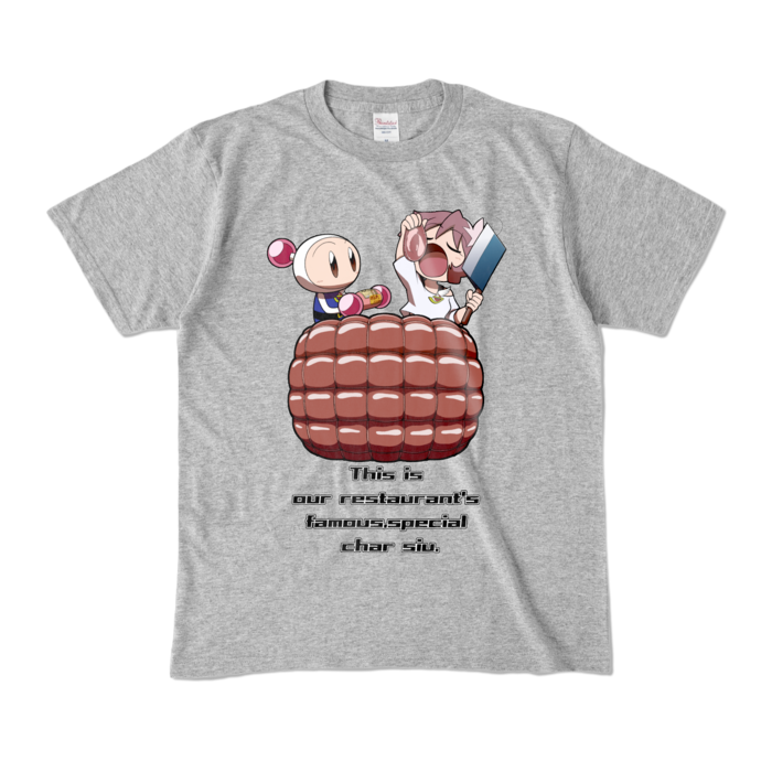 カラーTシャツ - M - 杢グレー (濃色)