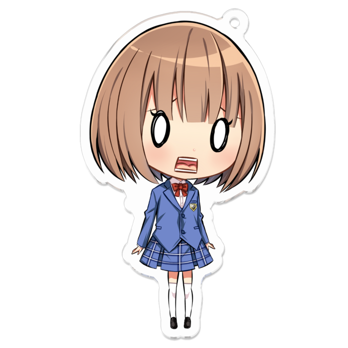 アクリルキーホルダー - 70 x 70 (mm)(驚愕ver)