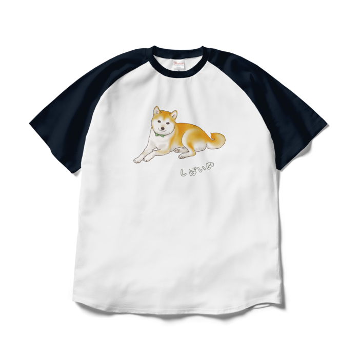 ラグランTシャツ - XL - ホワイト×ネイビー / Size XL, White & Navy