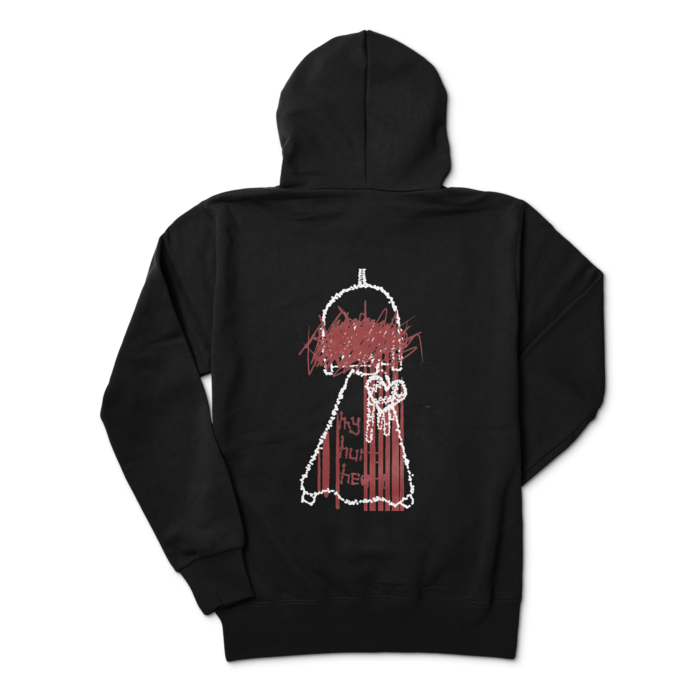 ジップパーカー - M - 背面