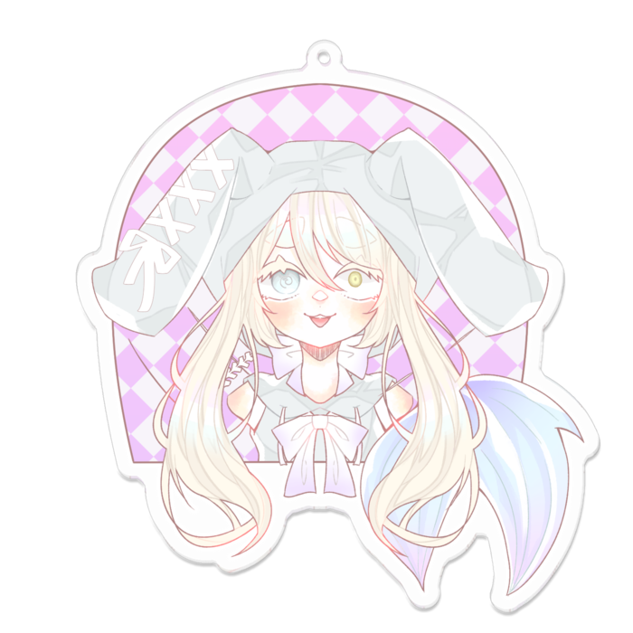 アクリルキーホルダー（コーティング） - 100 x 100 (mm)