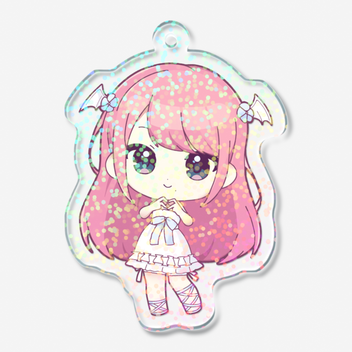 ホログラムアクリルキーホルダー - 50 × 50mm
