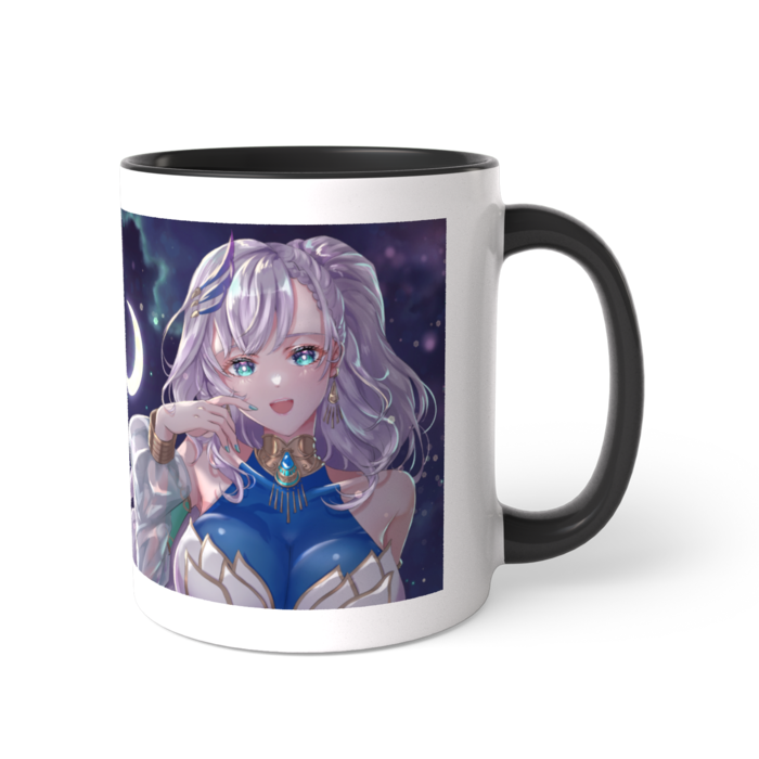 ツートンカラーマグカップ(ブラック) - 直径 8.2cm / 高さ 9.5cm