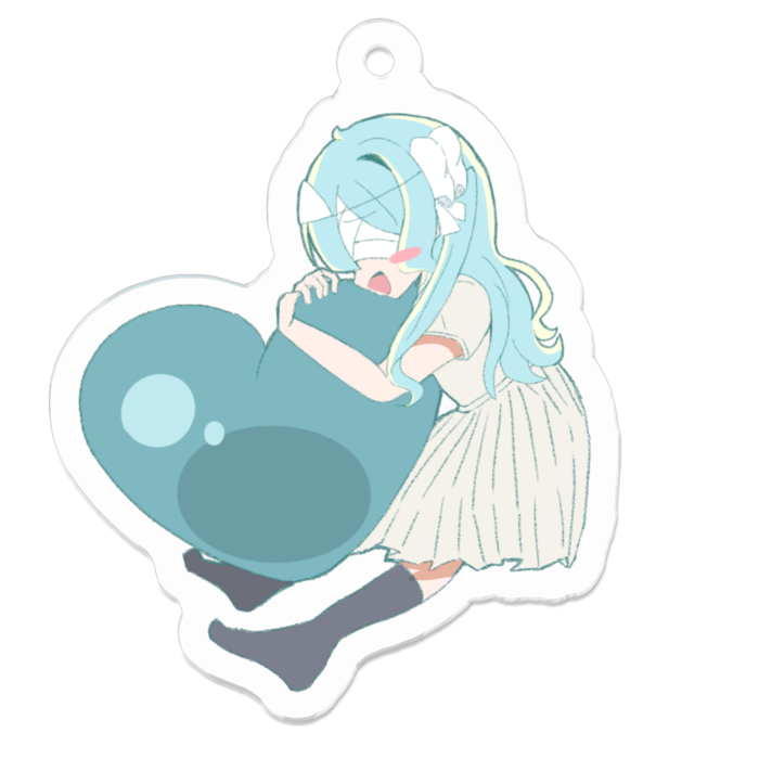 アクリルキーホルダー（コーティング） - 50 x 50 (mm)