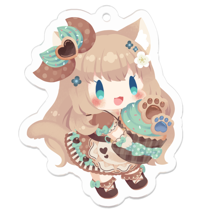 アクリルキーホルダー - 50 x 50 (mm)