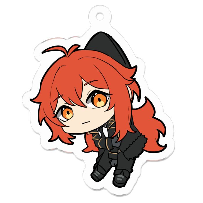 アクリルキーホルダー - 50 x 50 (mm)