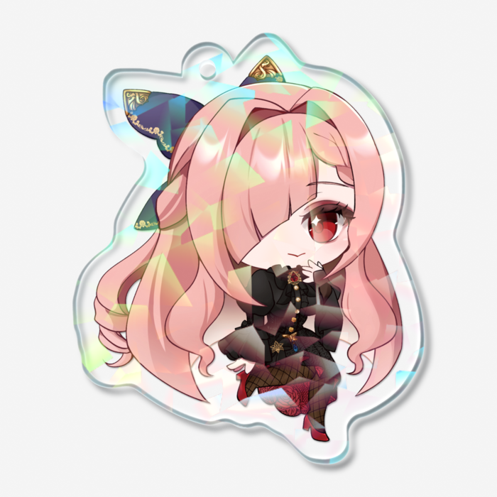 ホログラムアクリルキーホルダー - 50 × 50mm