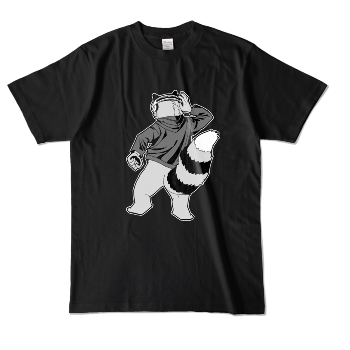 黒Tシャツ（モノクロ）- L -