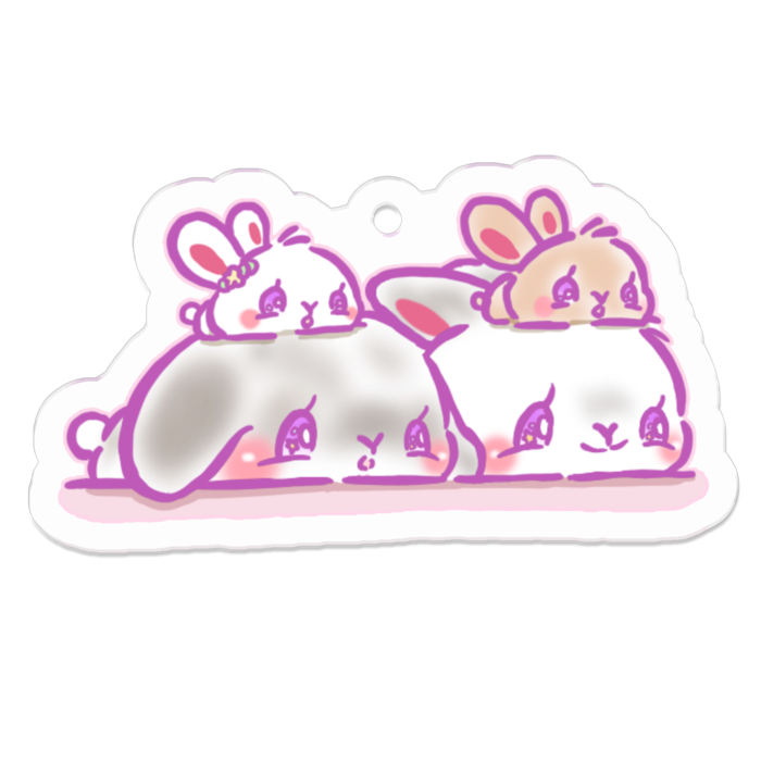 アクリルキーホルダー - 50 x 50 (mm)