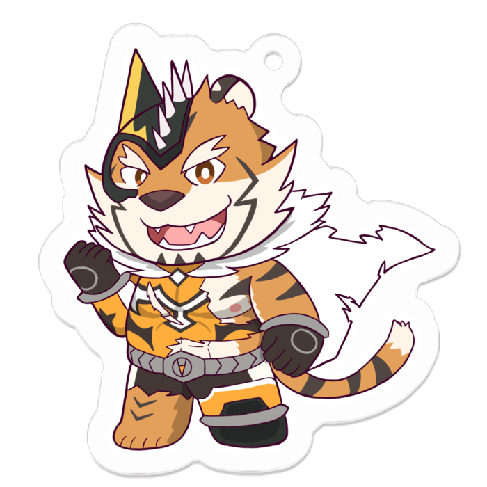 アクリルキーホルダー(コーティング) - 50 x 50 (mm)ダメージ/文字無しver.