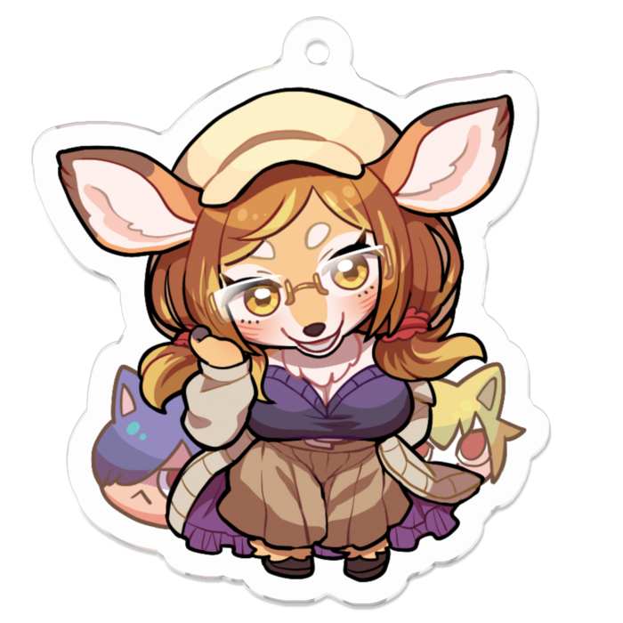 アクリルキーホルダー - 50 x 50 (mm)