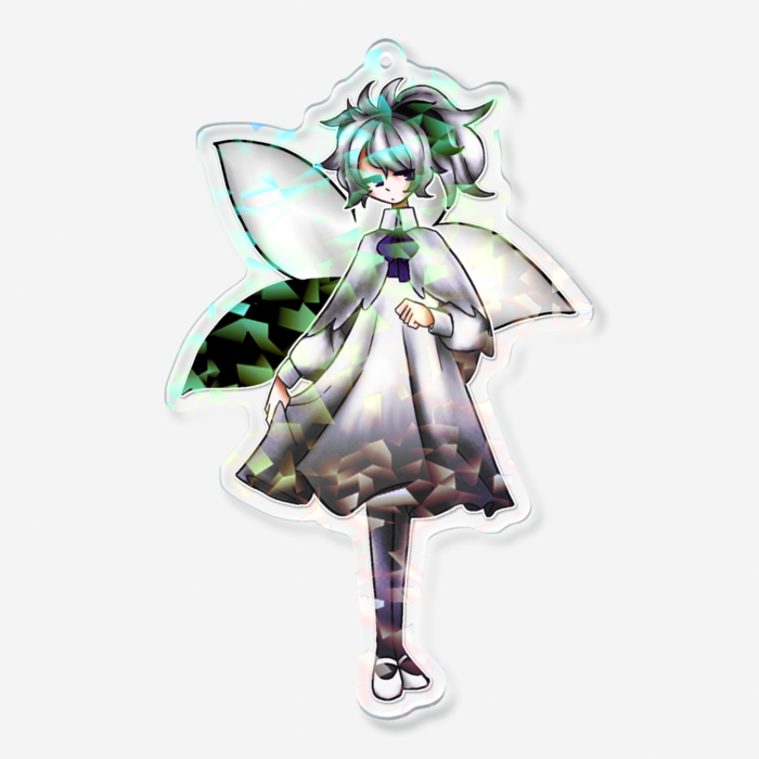 ホログラムアクリルキーホルダー - 100 × 100mm