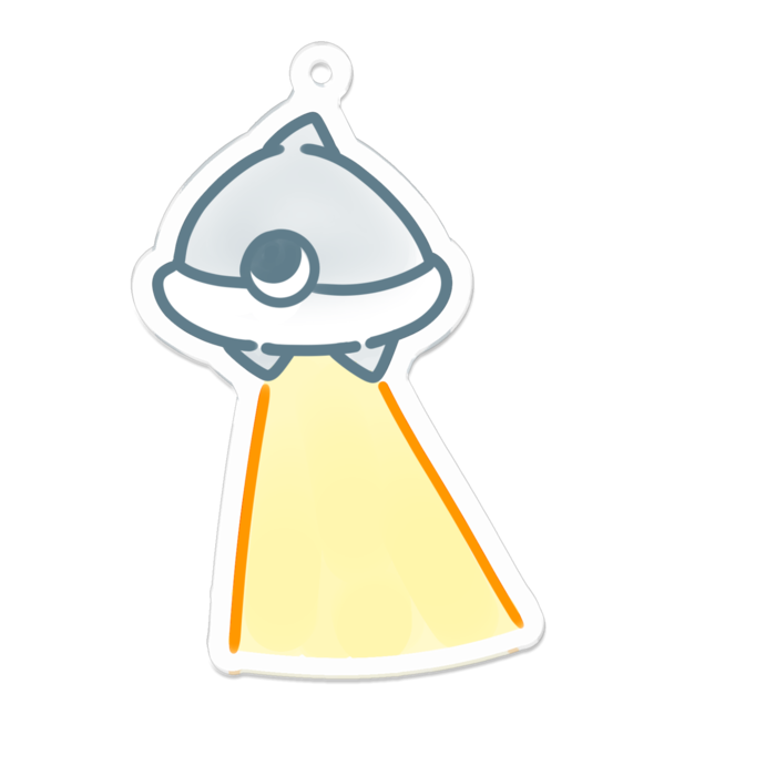 アクリルキーホルダー - 70 x 70 (mm)