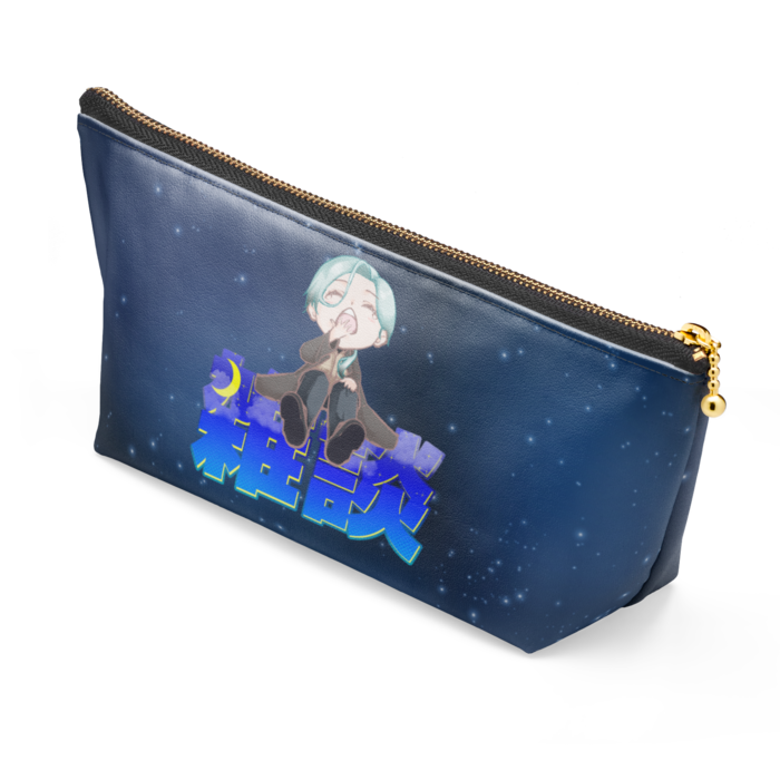 ポーチ - 長さ21.5cm / 高さ10cm - ブラック