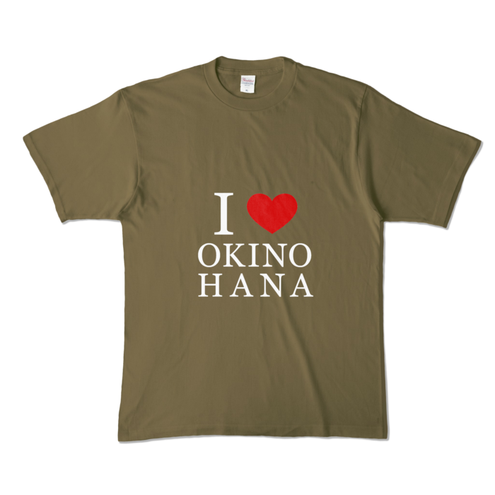 カラーTシャツ - XL - オリーブ (濃色)