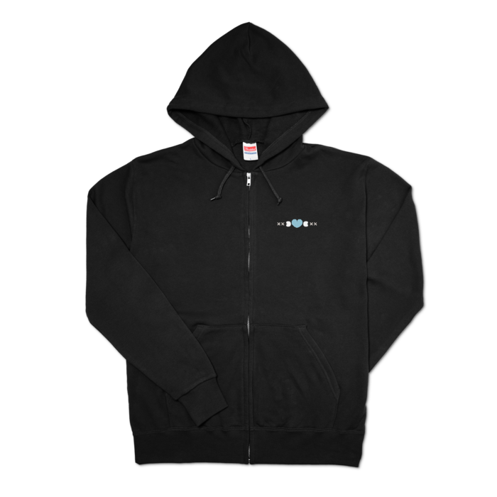 ジップパーカー - L - ブラック