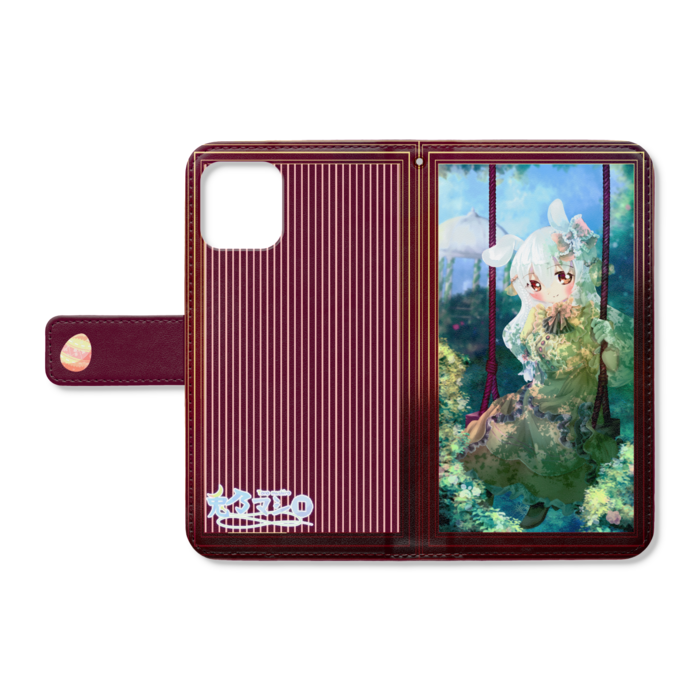 手帳型iPhoneケース - iPhone11Pro - ストラップ穴 あり
