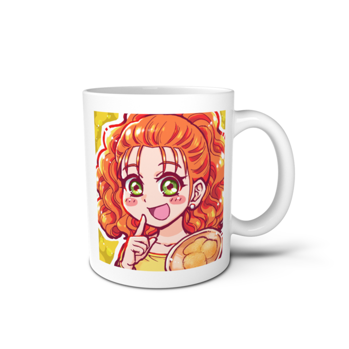 マグカップ(右) - 直径 8 cm / 高さ 9.5 cm