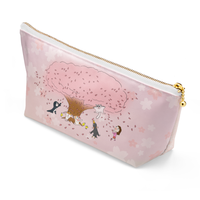 ポーチ - 長さ21.5cm / 高さ10cm - ホワイト