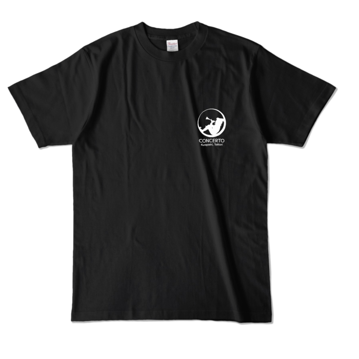 ロゴTシャツ-ブラック(L)