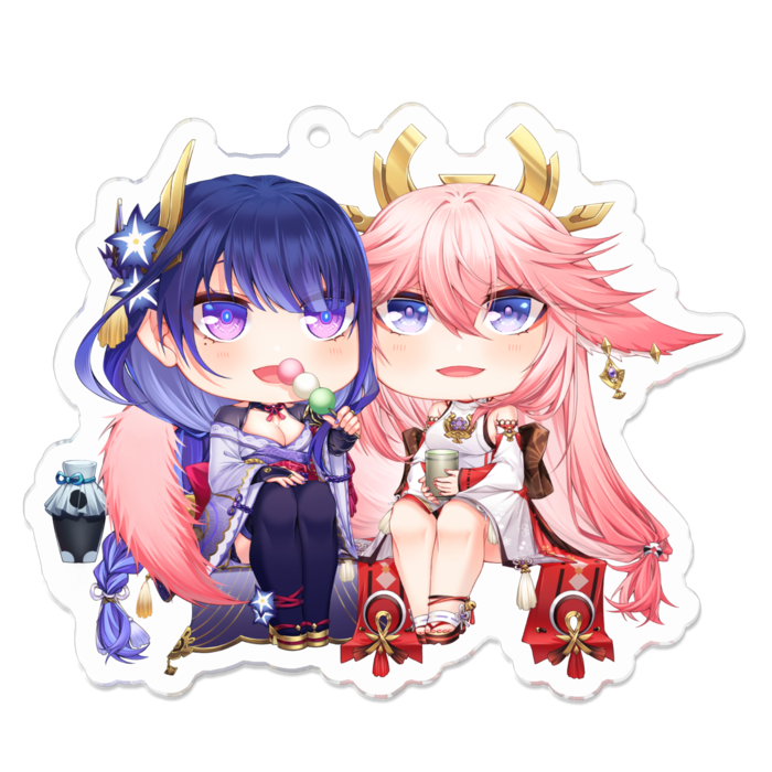 アクリルキーホルダー - 70 x 70 (mm)