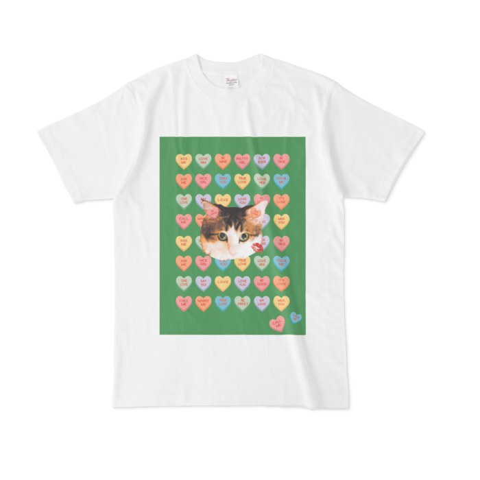 Tシャツ - L - 正面　(グリーン)