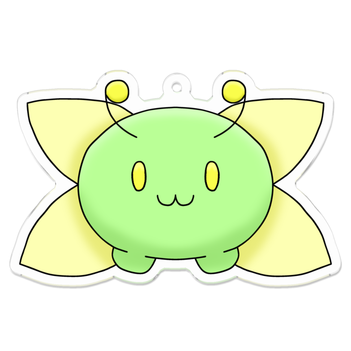 りんねむしアクキー(黄緑)