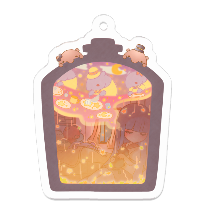 アクリルキーホルダー - 50 x 50 (mm)